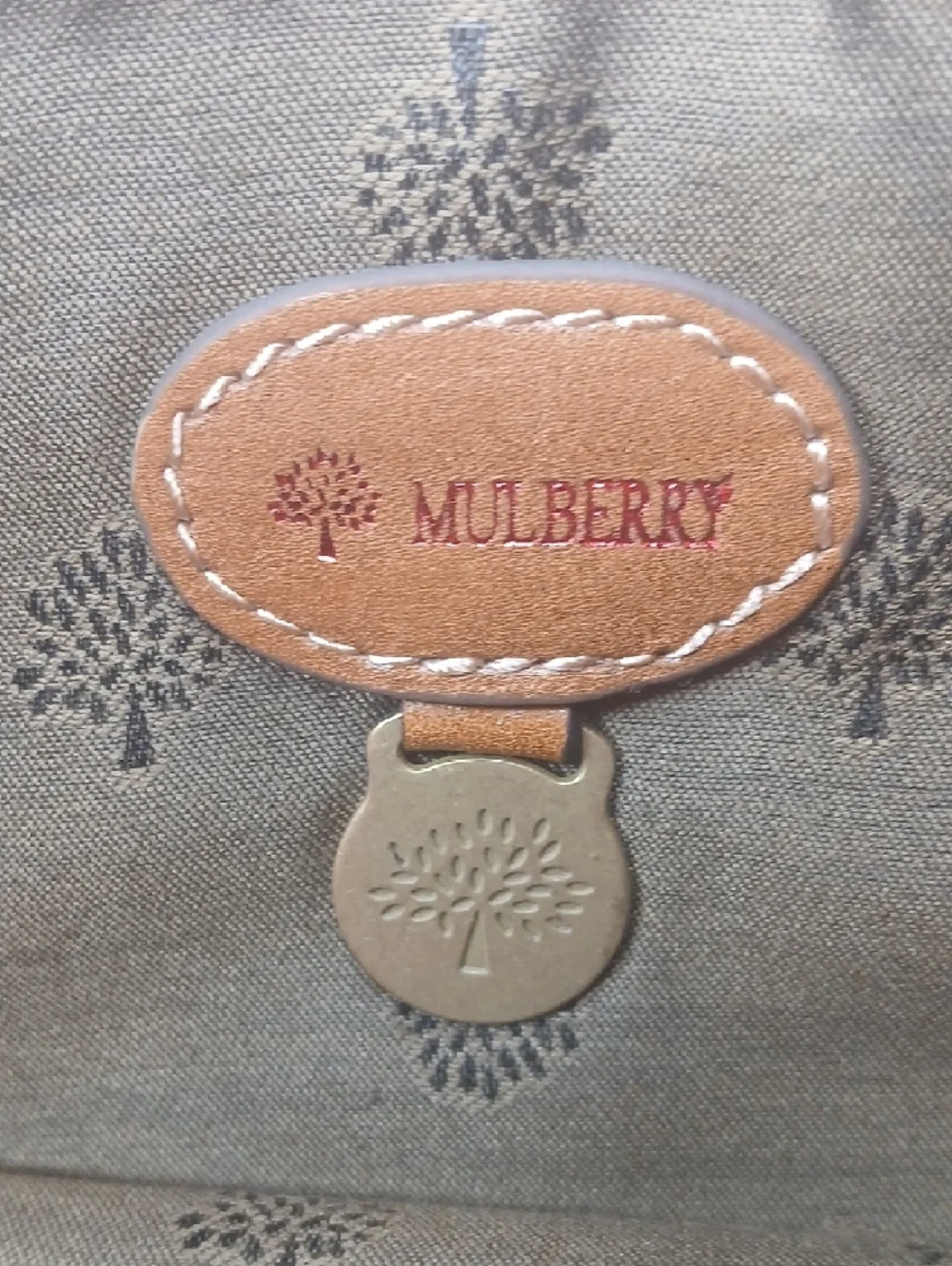 Mulberry Cognac Leather Zip Document Case UNISEX
